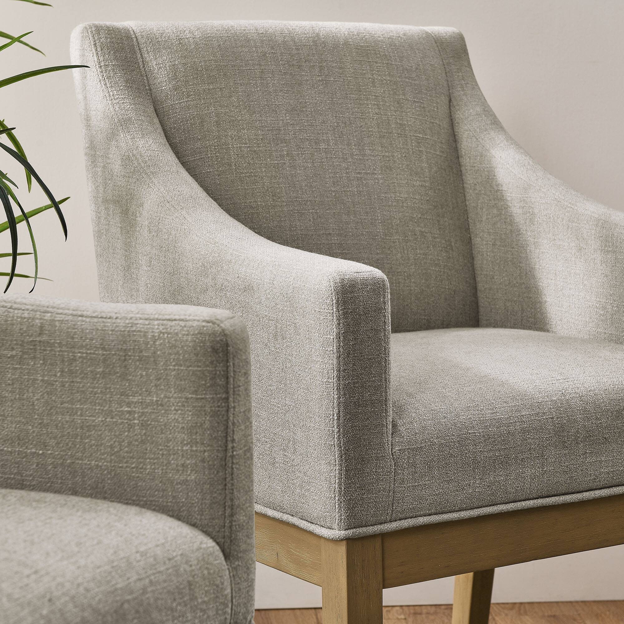 Alt View 5. Modway - Alton Fabric Upholstered Dining Armchair by Modway - Linen Natural.