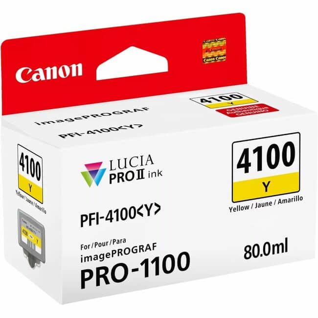 Canon - PFI-4100 Y LUCIA PRO II INDIVIDUAL INK TANK