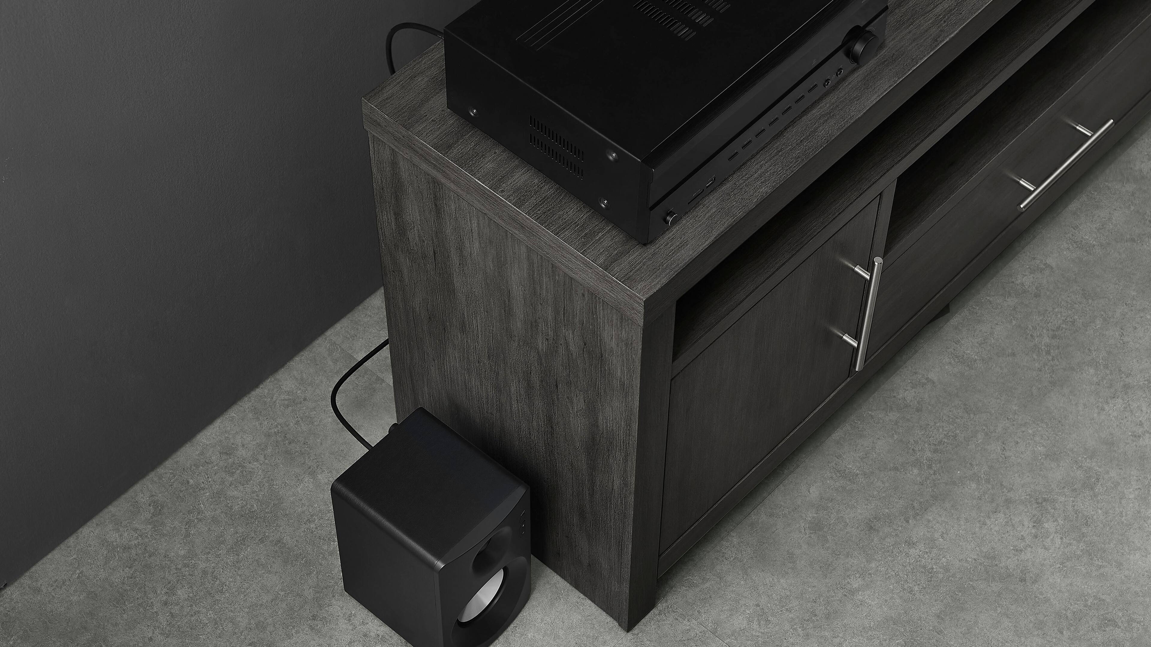 Alt View 3. Rocketfish™ - 15 ft. In-Wall Male to Male RCA Cable with Shielding for Subwoofers and More - Black.