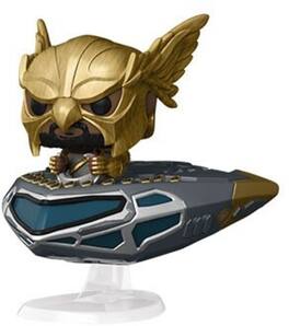 Funko - POP! RIDE SUPER DELUXE: Black Adam - Hawkman in Cruiser - Collectibles - Multicolor