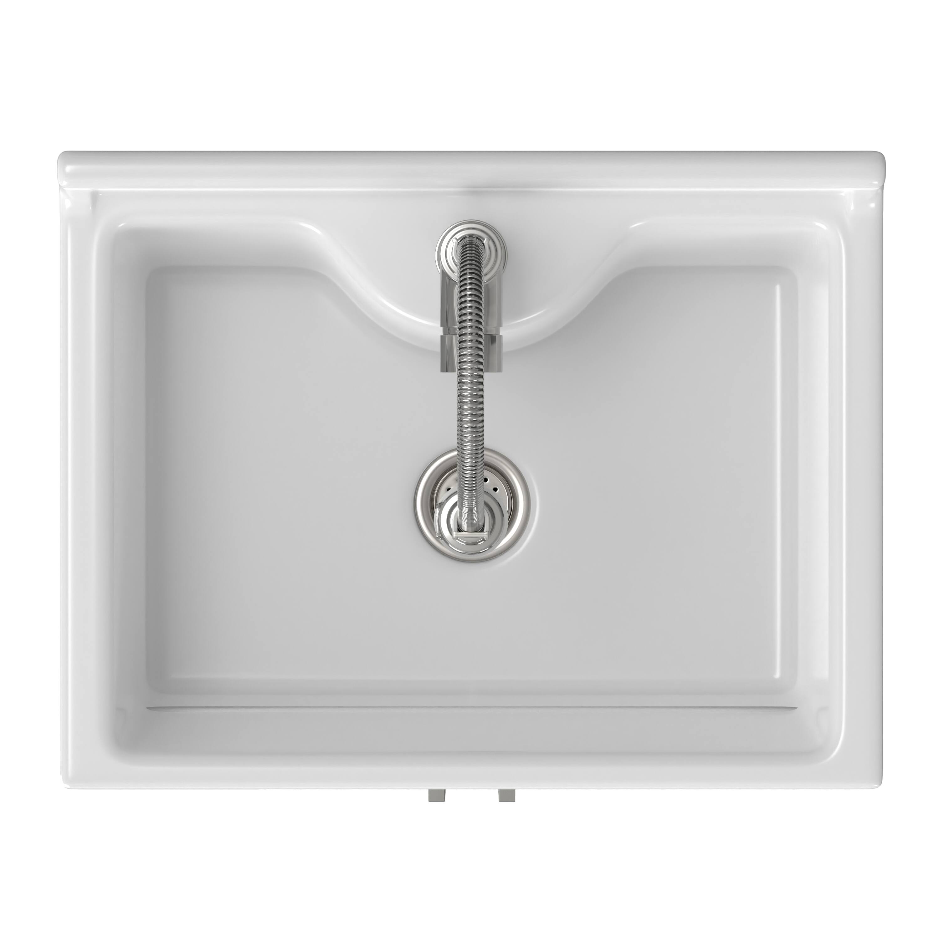 Alt View 2. Simpli Home - Hennessy Deluxe All-In-One 24-inch Laundry Cabinet with Faucet and ABS Sink - Pure White.