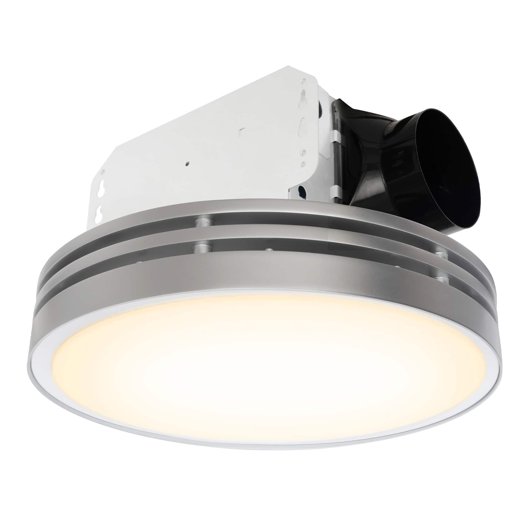 Photos - Fan WATT Akicon - 110 CFM, 2 Sones Bathroom  with Light, 15  Dimmable 3CCT LED Light with 5  2 Color Night Light, Round  