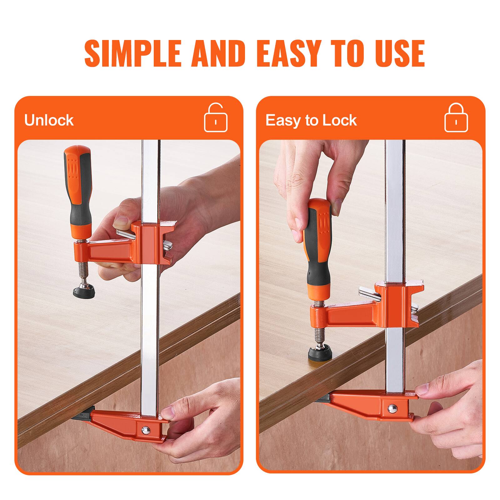 SIMPLE AND EASY TO USE

Unlock

Easy to Lock