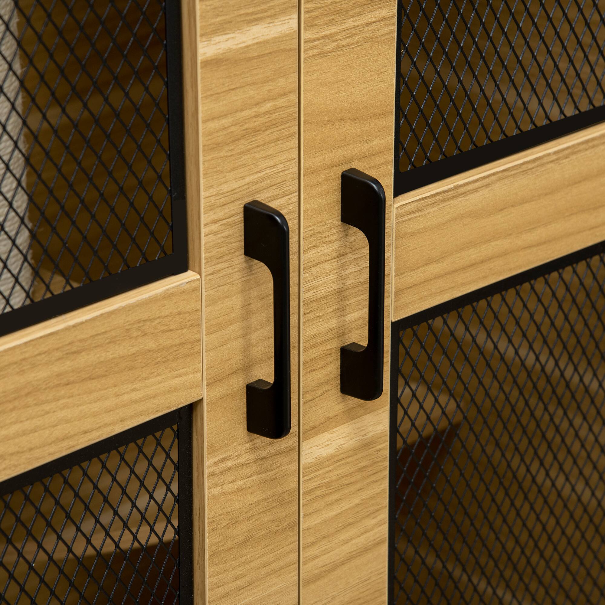 Alt View 4. Pawhut - Luxury Cat House, with Wheels, Kitty Cage Catio Villa, Scratching Posts, Condo, Flap Door, Cushion, 31.5"x20"x48.5".