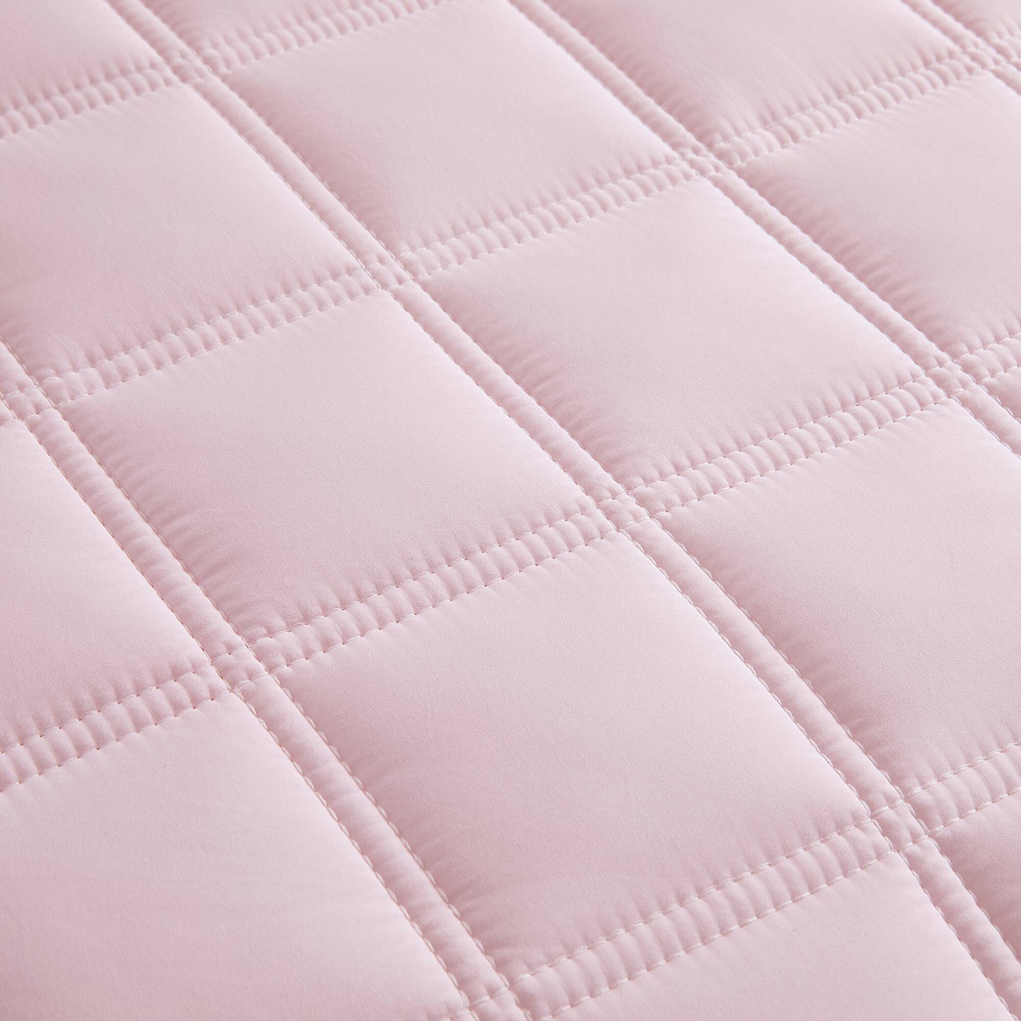 Left. Sweet Home Collection - Oversized All-Season Reversible Double Stitched Comforter, King - Pink.