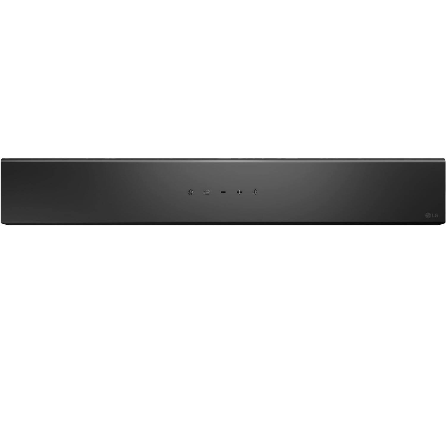 Angle. LG - 2.0-Channel S20A Soundbar with Built-in Woofer, DTS Digital Surround, Bluetooth Connectivity - Black - Black.