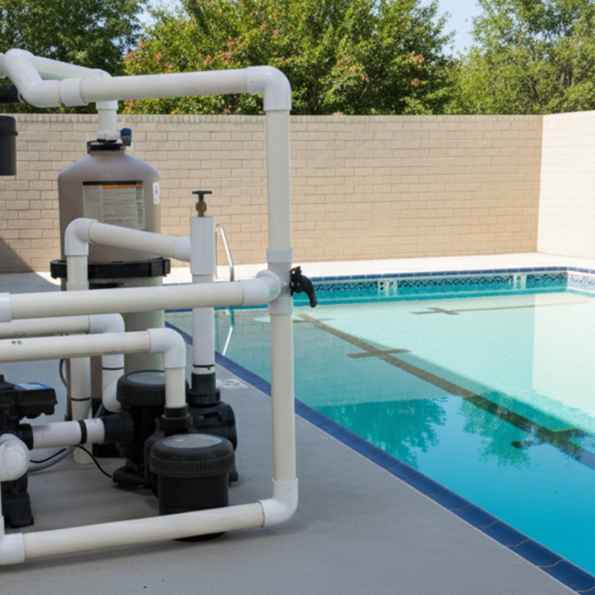 Alt View 5. Swim Central - 5.5" White HydroTools Swimming Pool and Spa Standard 3-Way Valve - White.