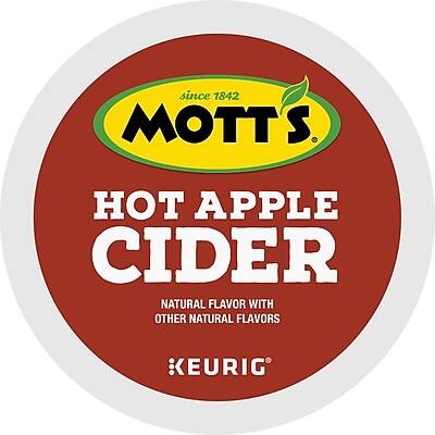 since 1842  
MOTT'S  
HOT APPLE CIDER  
NATURAL FLAVOR WITH OTHER NATURAL FLAVORS  
KEURIG