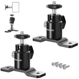 Neewer - 2-Pack T-Type Wall/Ceiling Mount, Ball Head, 5/8" & 1/4", 4.4lb Load, TS008