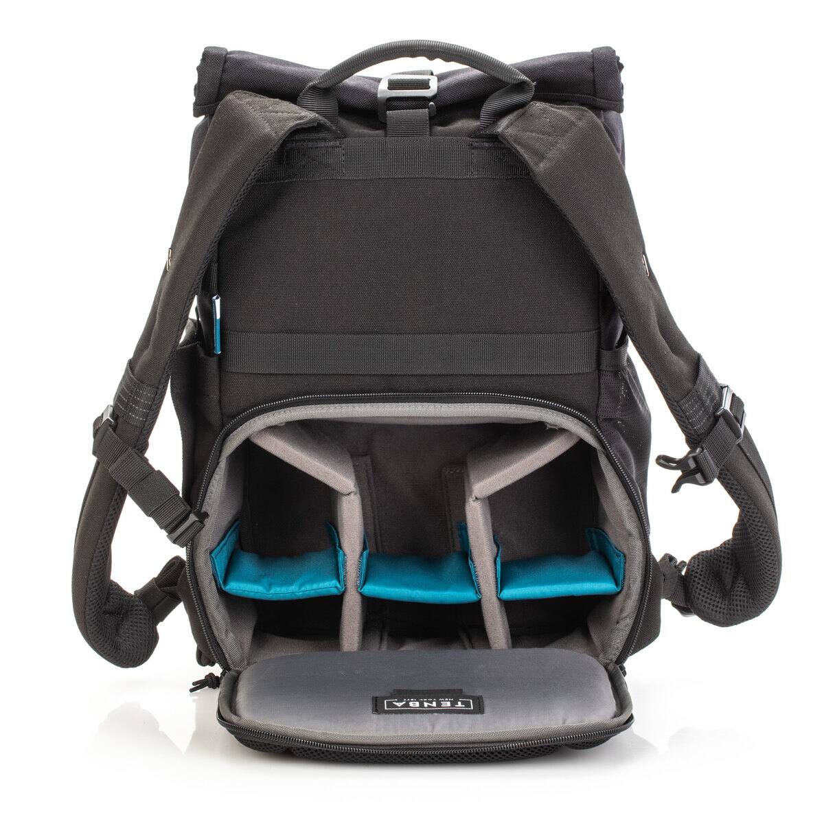 Alt View 1. Tenba - Tenba Fulton V2 10L Backpack for Mirrorless or DSLR Camera with 2-4 Lenses and iPad/iPad Pro 11", Black.