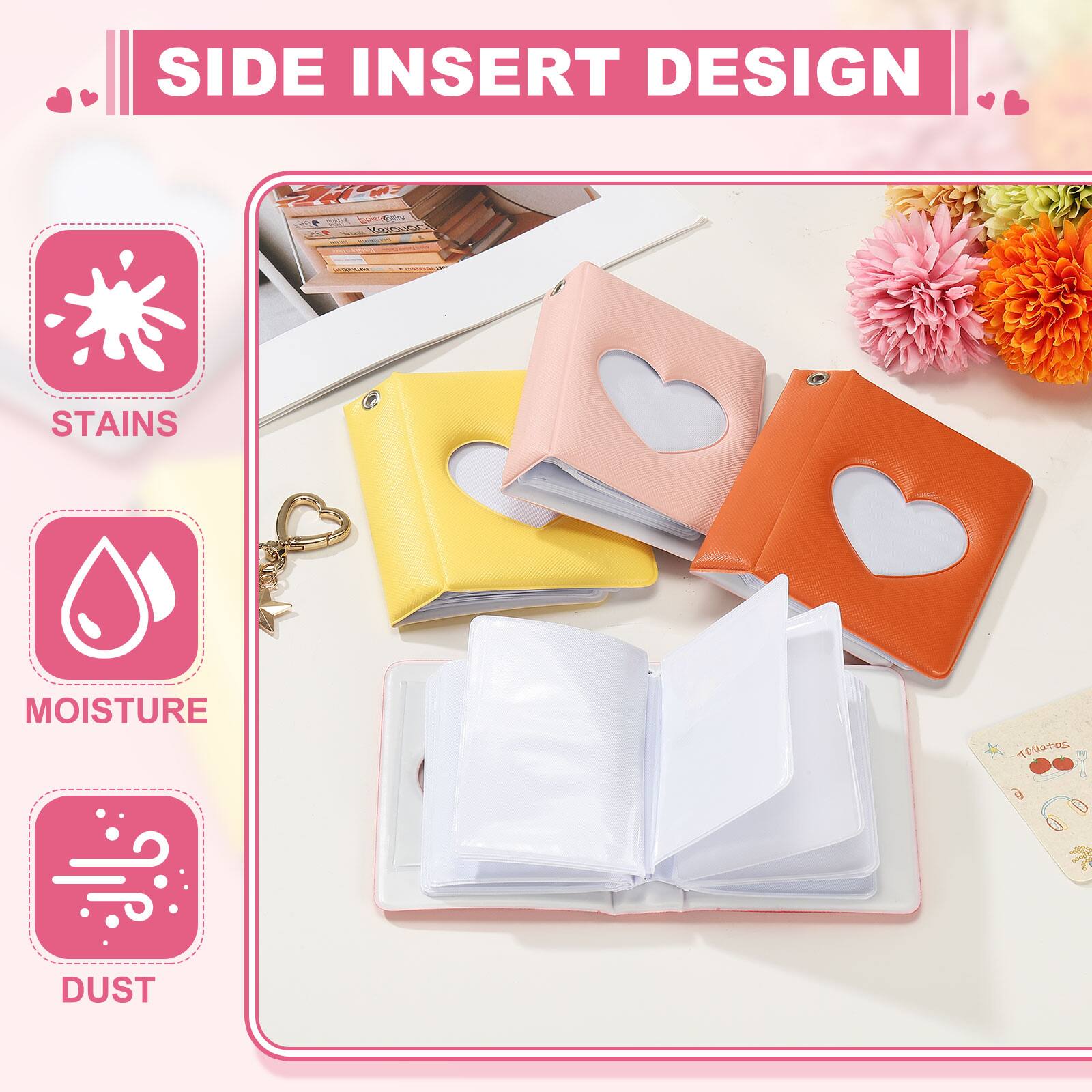 SIDE INSERT DESIGN

- STAINS
- MOISTURE
- DUST