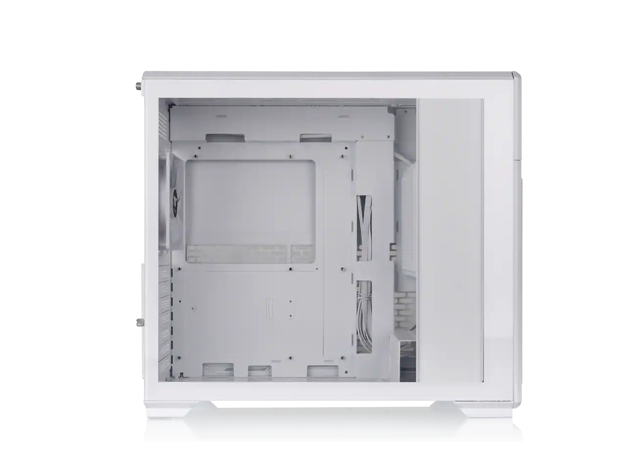 Alt View 2. Thermaltake - Thermaltake TR300; 6.0" LCD; Mid Tower; 1x120mm Fan; ATX/mATX/mITX; 360mm Rad; 410mm GPU; 260mm PSU; Snow - Snow.