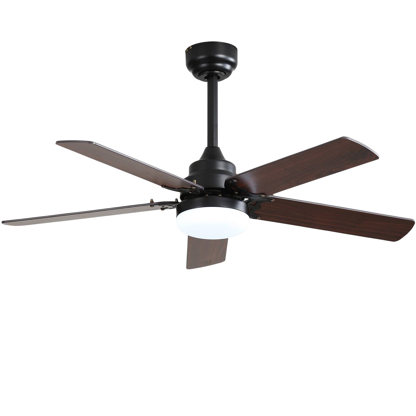 Front. APRILSOUL - Reversible DC Ceiling Fan Remote Dual Finish Blades Quiet Energy Efficient - Black.