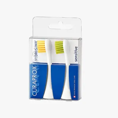 Curaprox Brush Head Hydrosonic, Sensitive, 2 pcs Yellow