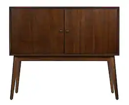 Adore Decor - Brookline Classic 2-Door Cabinet - Walnut Brown