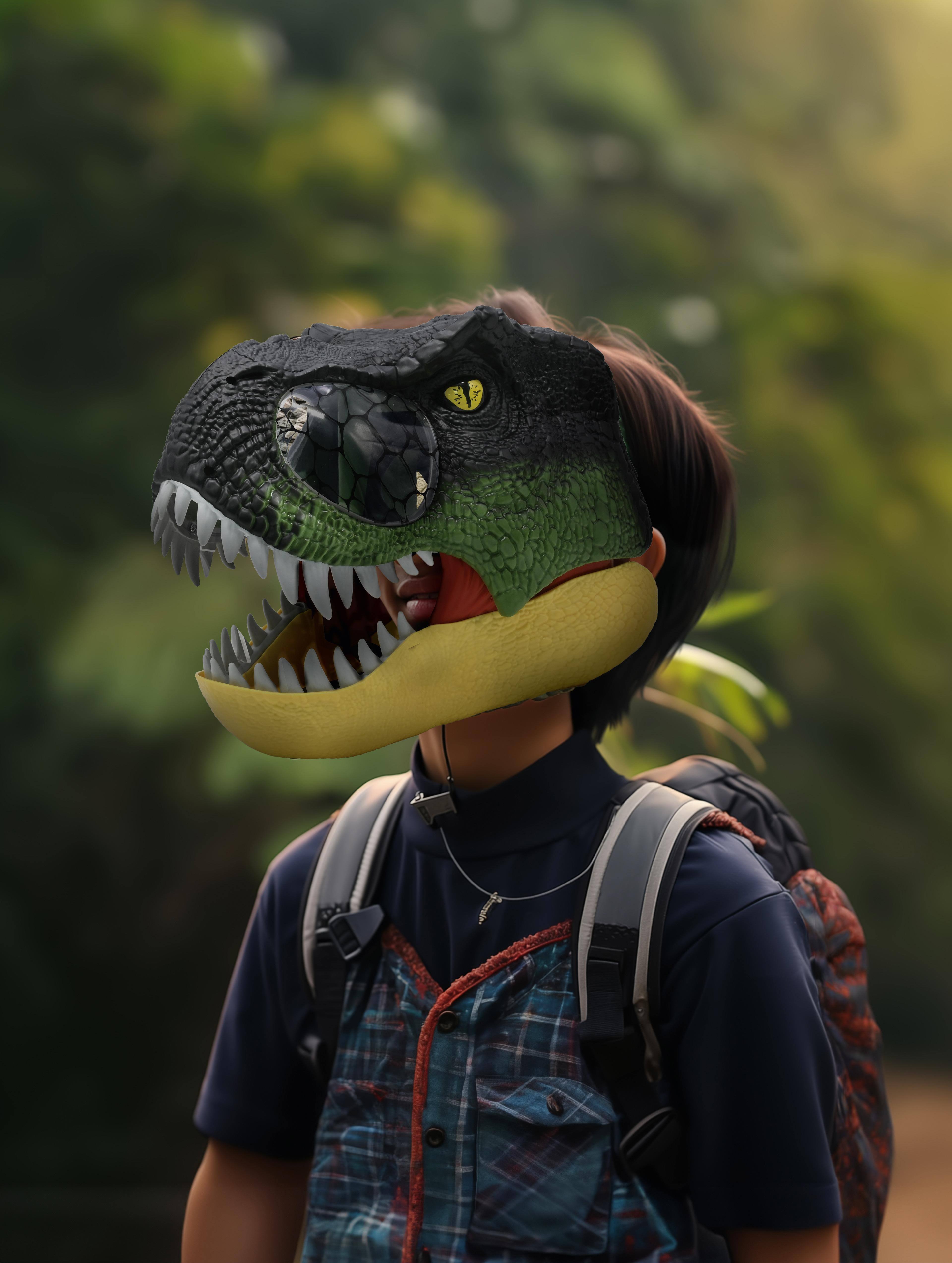 Alt View 5. Lexibook - Realistic Dinosaur Mask with Sound and Light Effects.