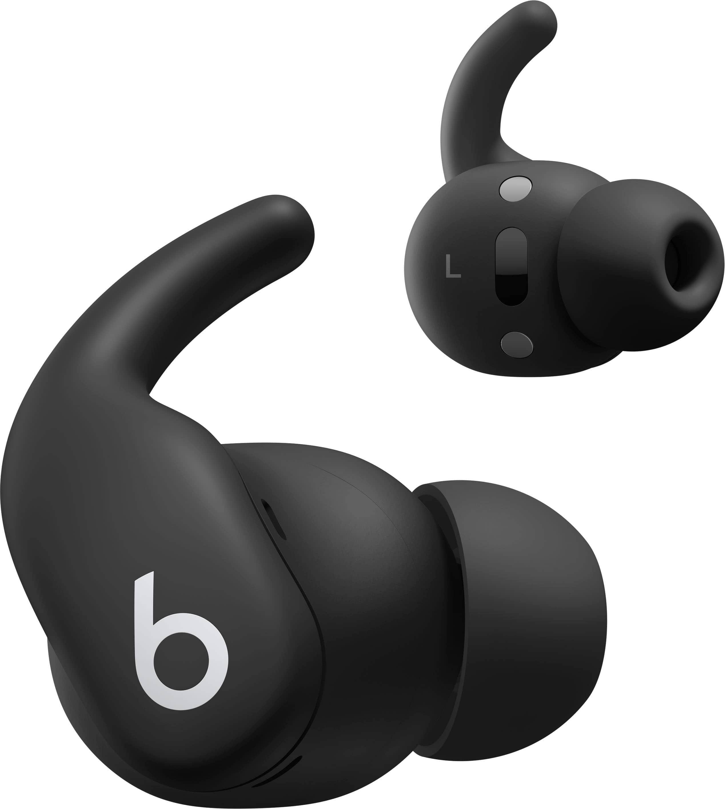 Alt View 12. Beats - Powerbeats Fit True Wireless Active Noise Canceling Earbuds - Jet Black.