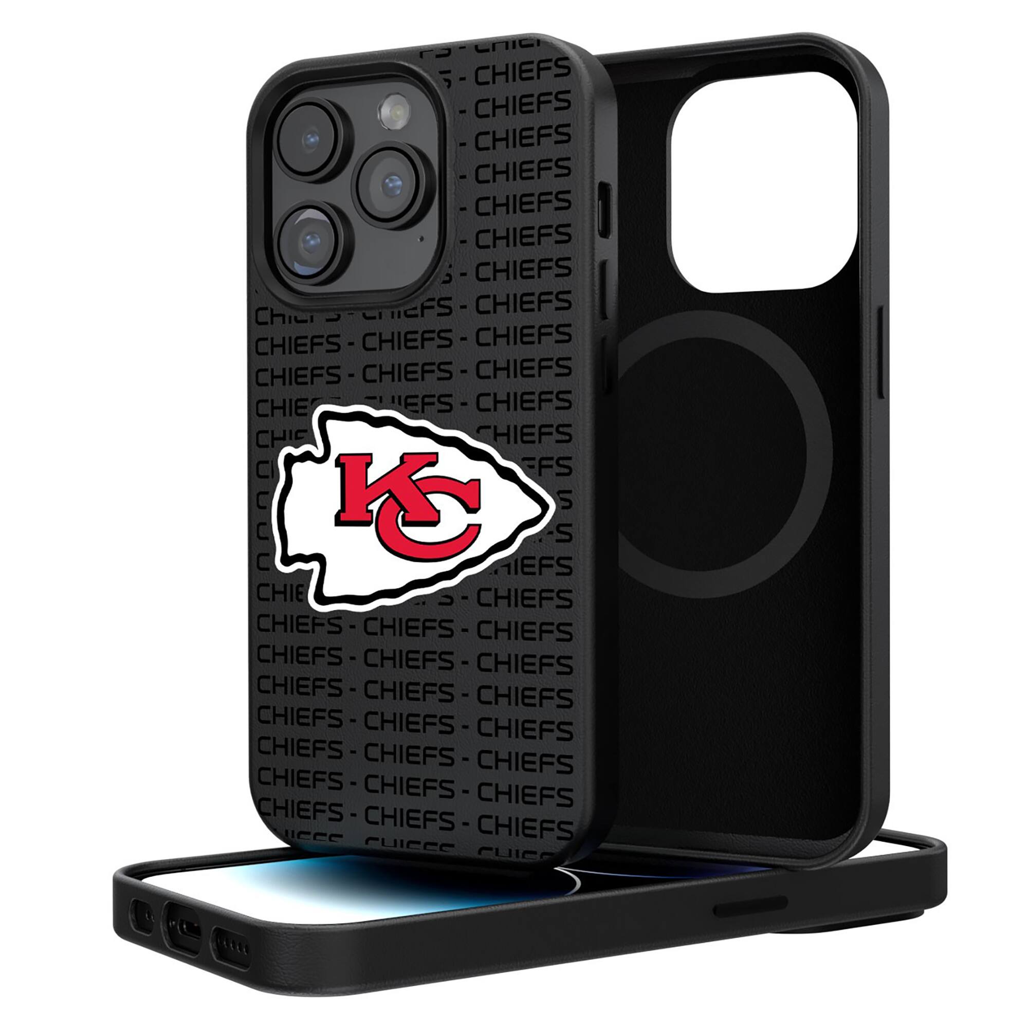 Keyscaper - NFL - Kansas City Chiefs Primary Logo iPhone Magnetic Bump Case - 16 Pro - Black price history on PriceWatchPro