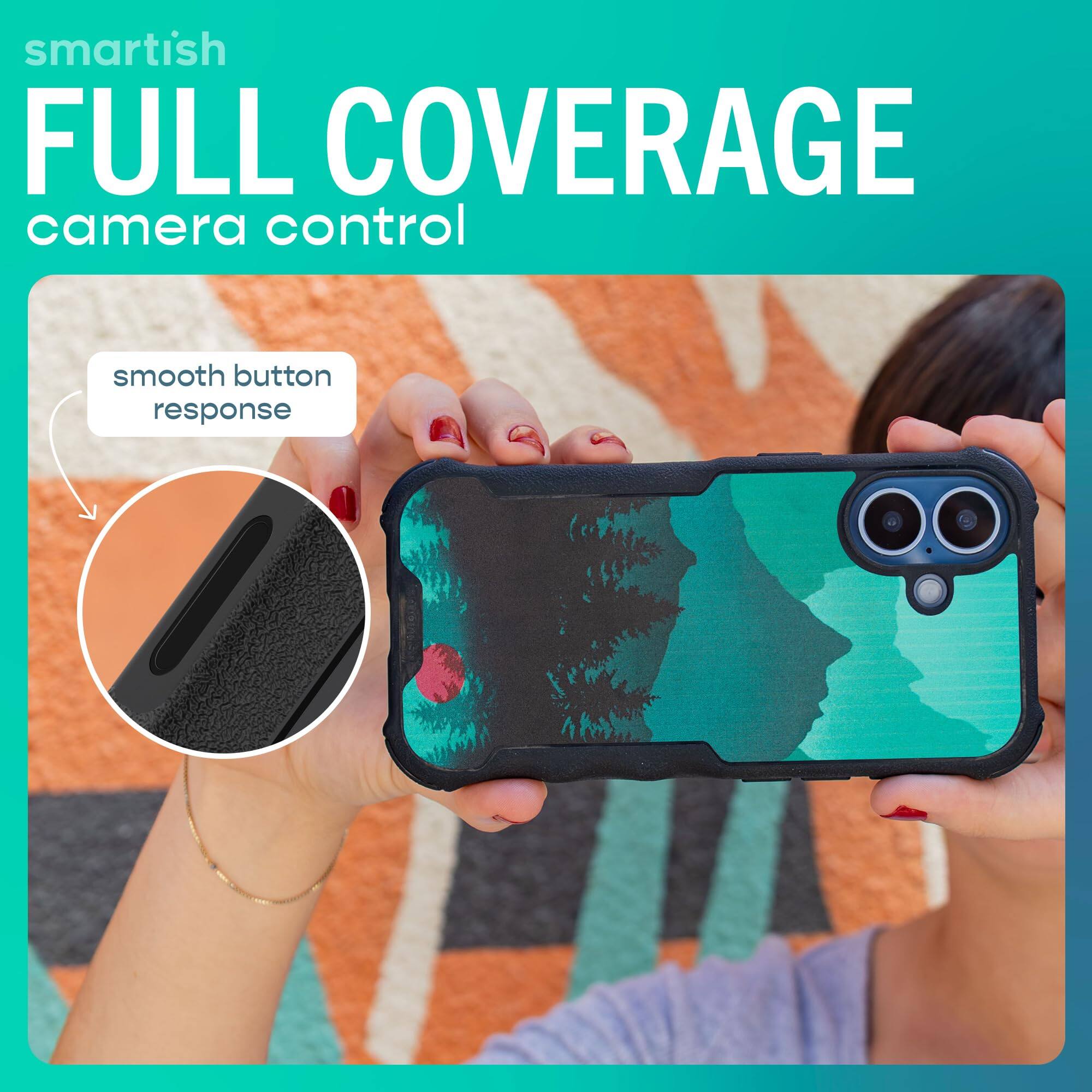 smartish  
FULL COVERAGE  
camera control  

smooth button response