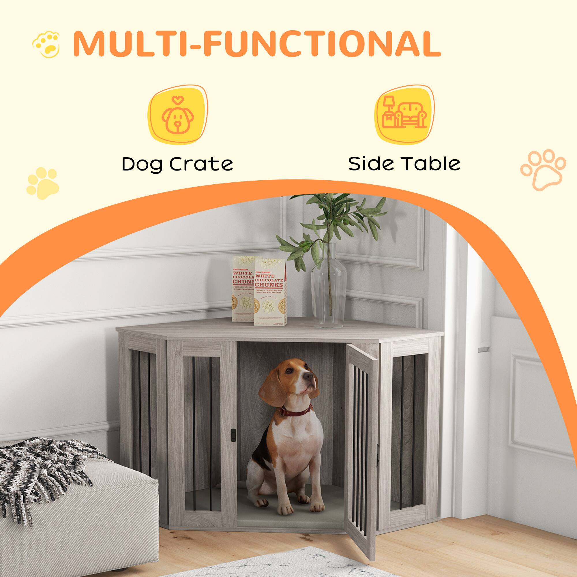 MULTI-FUNCTIONAL  
Dog Crate  
Side Table