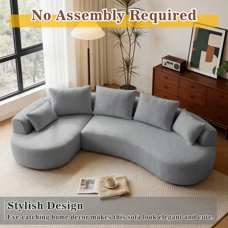 No Assembly Required

Stylish Design

Eye-catching home decor makes this sofa look elegant and cute.