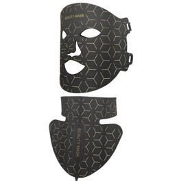 Cluzine - 7 Colors LED Light Therapy Mask with Neck Care, Flexible Silicone Photon Facial & Neck Skin Rejuvenation Device