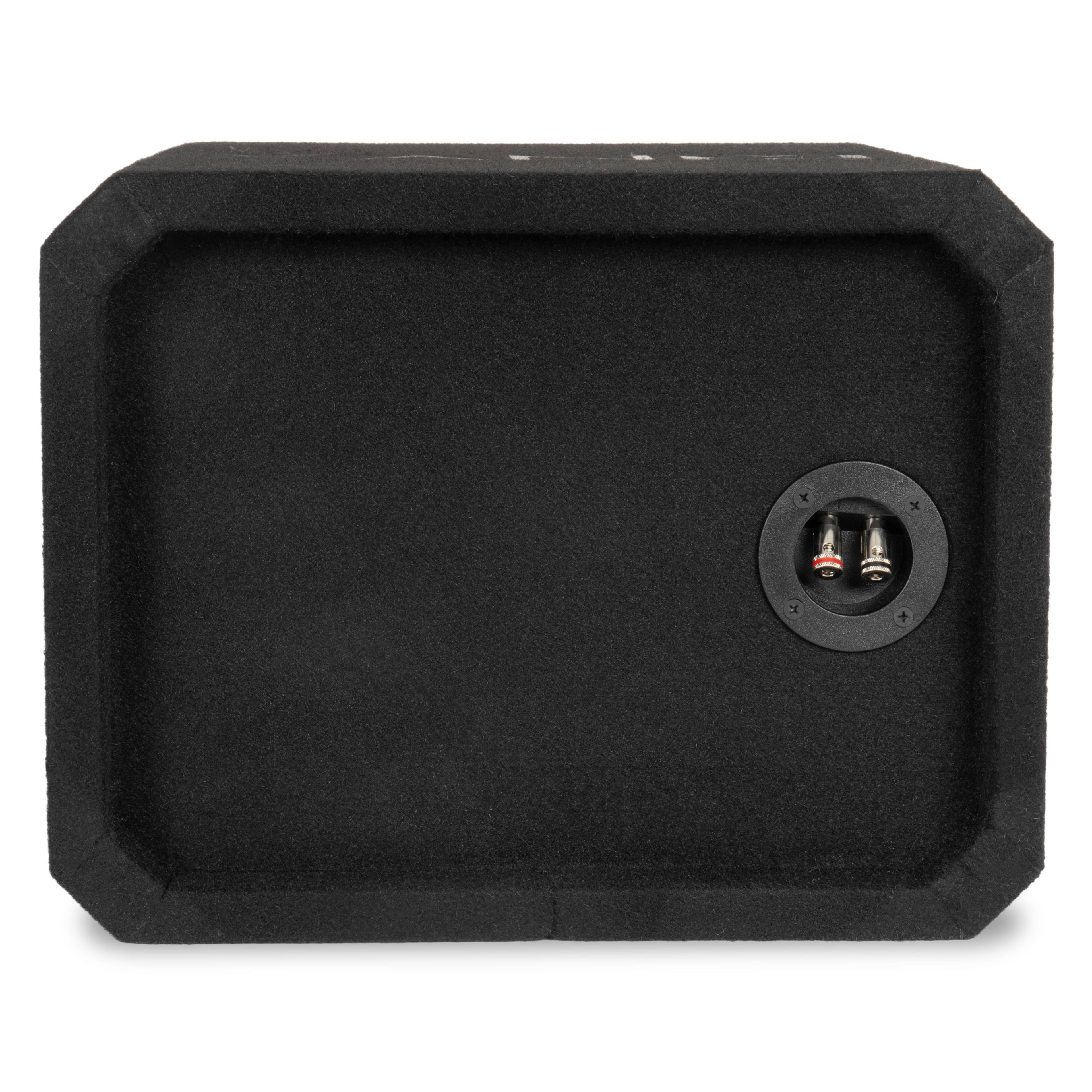 Alt View 3. NVX - NE81P Single 8" Slot Ported 3/4" MDF Subwoofer Enclosure.