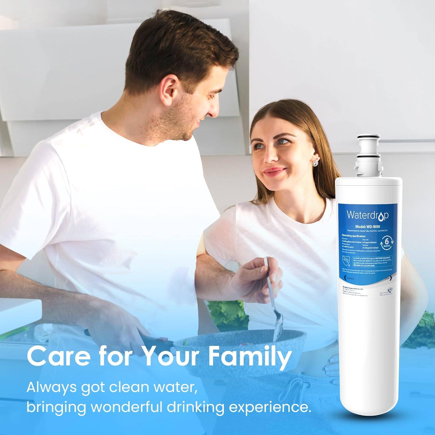 Waterdrop Model: WD-WDO - Opening Specification: 6 - Care for Your Family Always got clean water, bringing wonderful drinking experience.