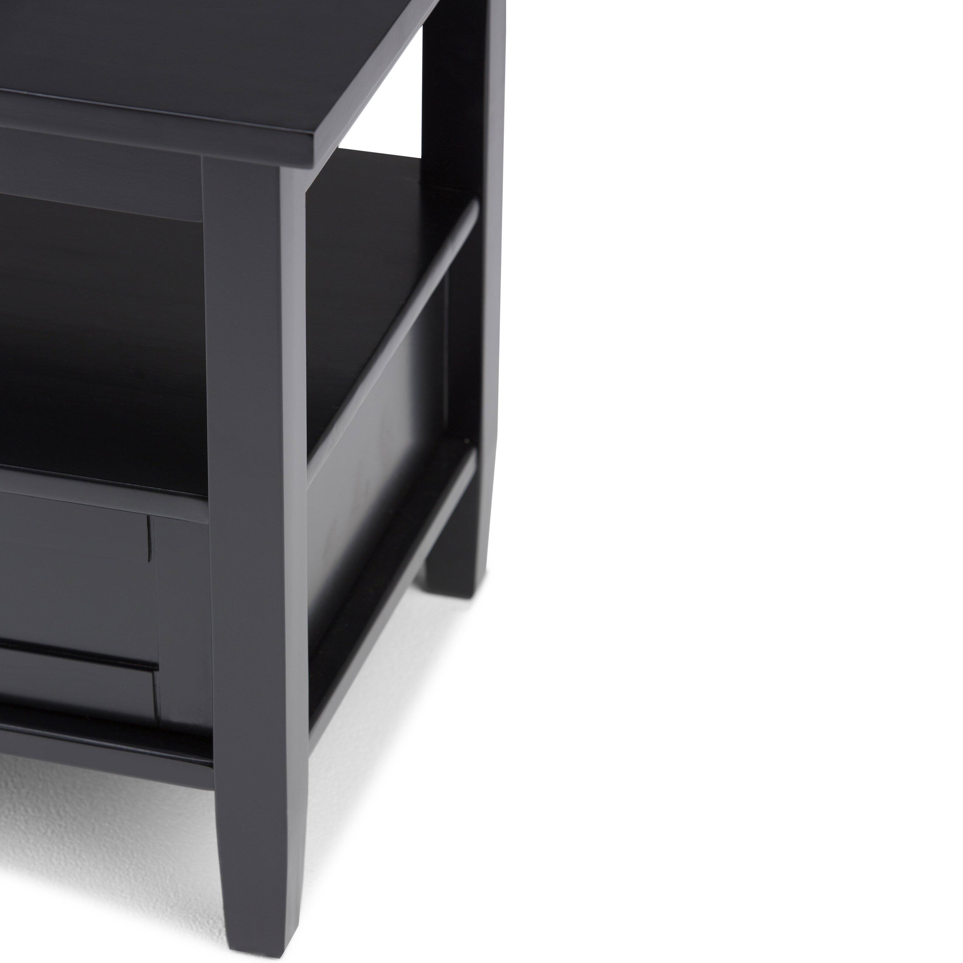 Alt View 4. Simpli Home - Warm Shaker 20 inch End Table (Set of 2) - Black.