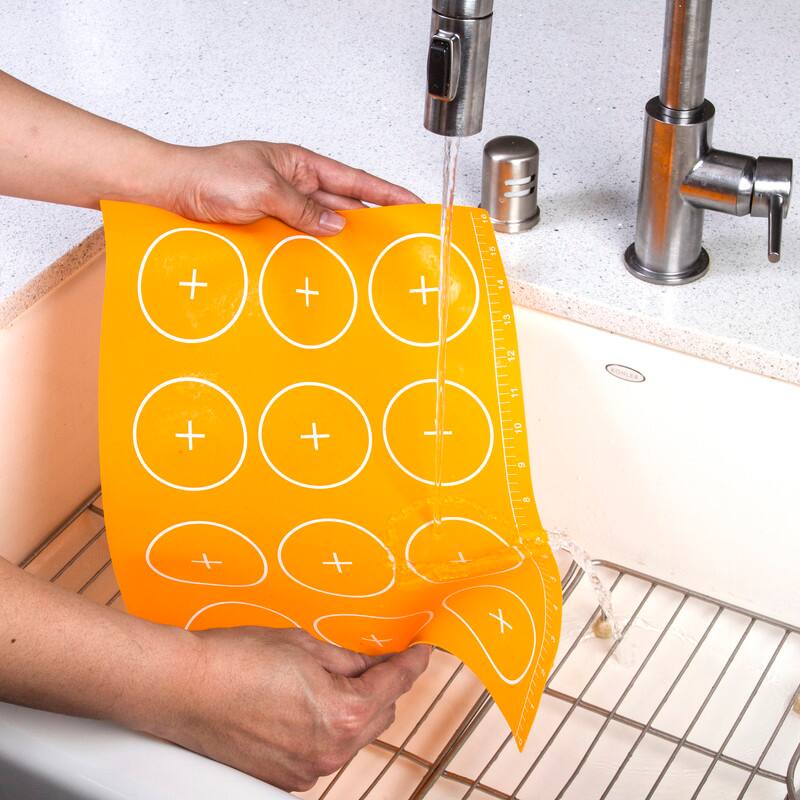 Alt View 1. Kitchen + Home - Silicone Baking  Liners - Set of 2 Nonstick Silicone Half Sheet Cookie Mat - red.