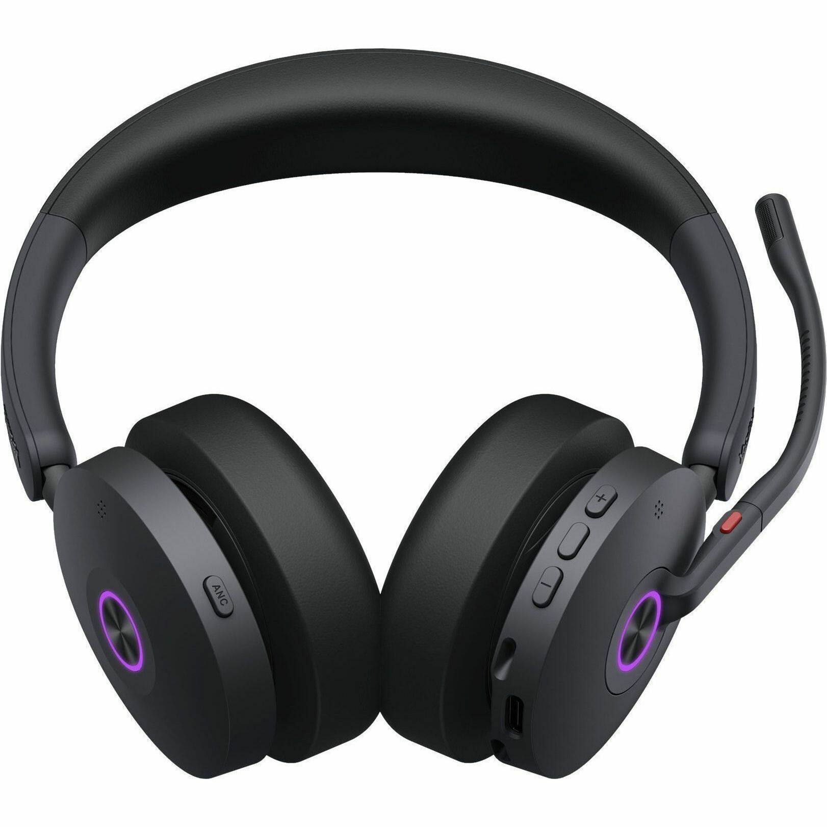Yealink WH68 Headset Stereo Wireless Bluetooth/DECT 607 ft 20 Hz