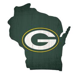 Fan Creations - Green Bay Packers 12" Logo State Sign - Multicolor