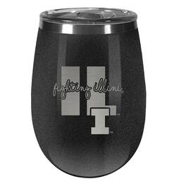Great American Products - Illinois Fighting Illini 10oz. Onyx Wine Tumbler - Multicolor