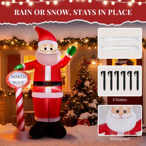 RAIN OR SNOW, STAYS IN PLACE  
NORTH POLE  
2 Ropes  
6 Stakes  
Waterproof