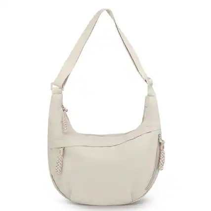 Front. Unique Bargains - Sling Bag for Men Women, Lightweight Arch Moon Crossbody Bag, Water Repellent Chest Fanny Pack for Hiking Travel Commute - White.