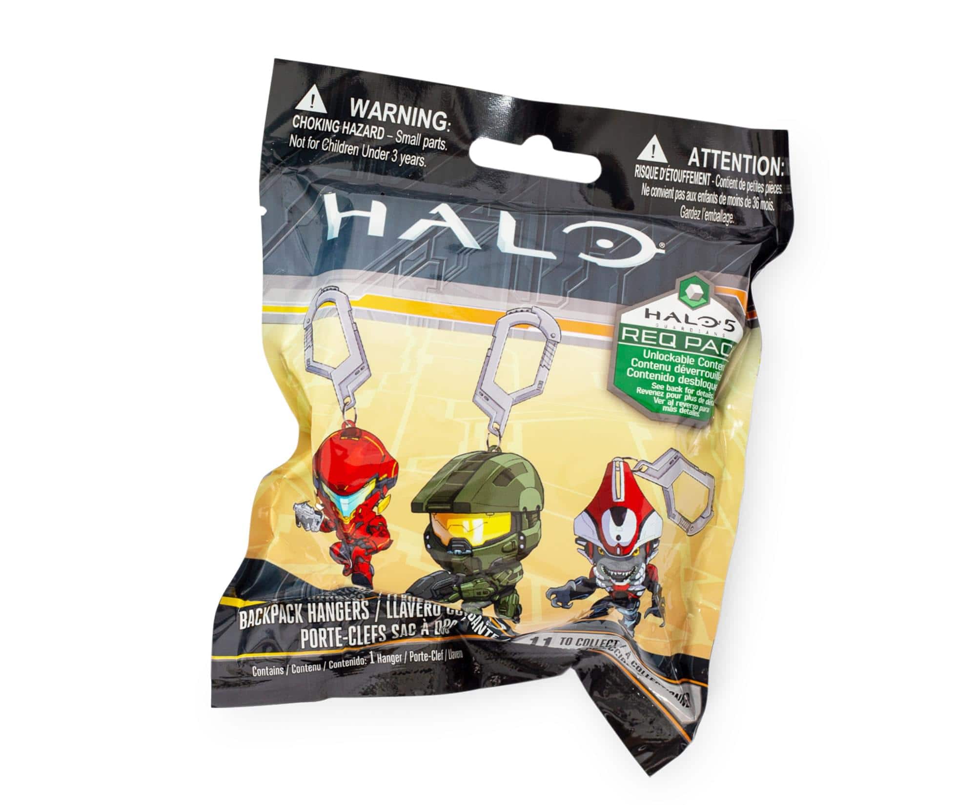 Just Toys LLC - HALO 5 Backpack Hanger Clip Toy | One Random - Green