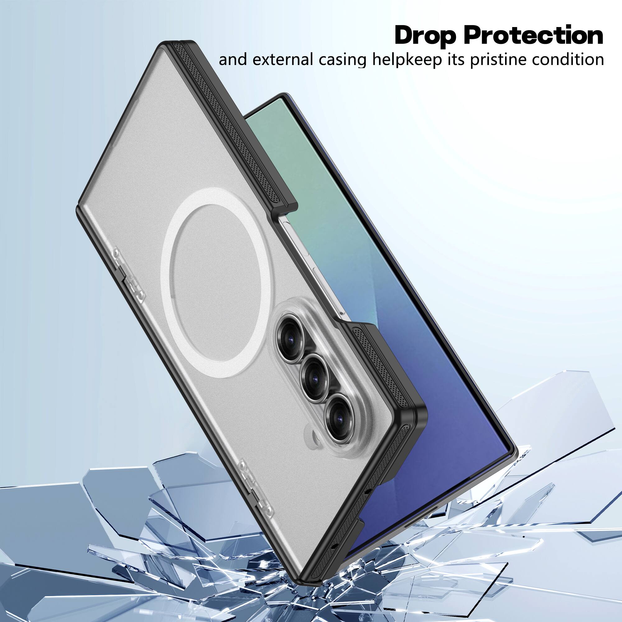 Drop Protection and external casing help keep its pristine condition