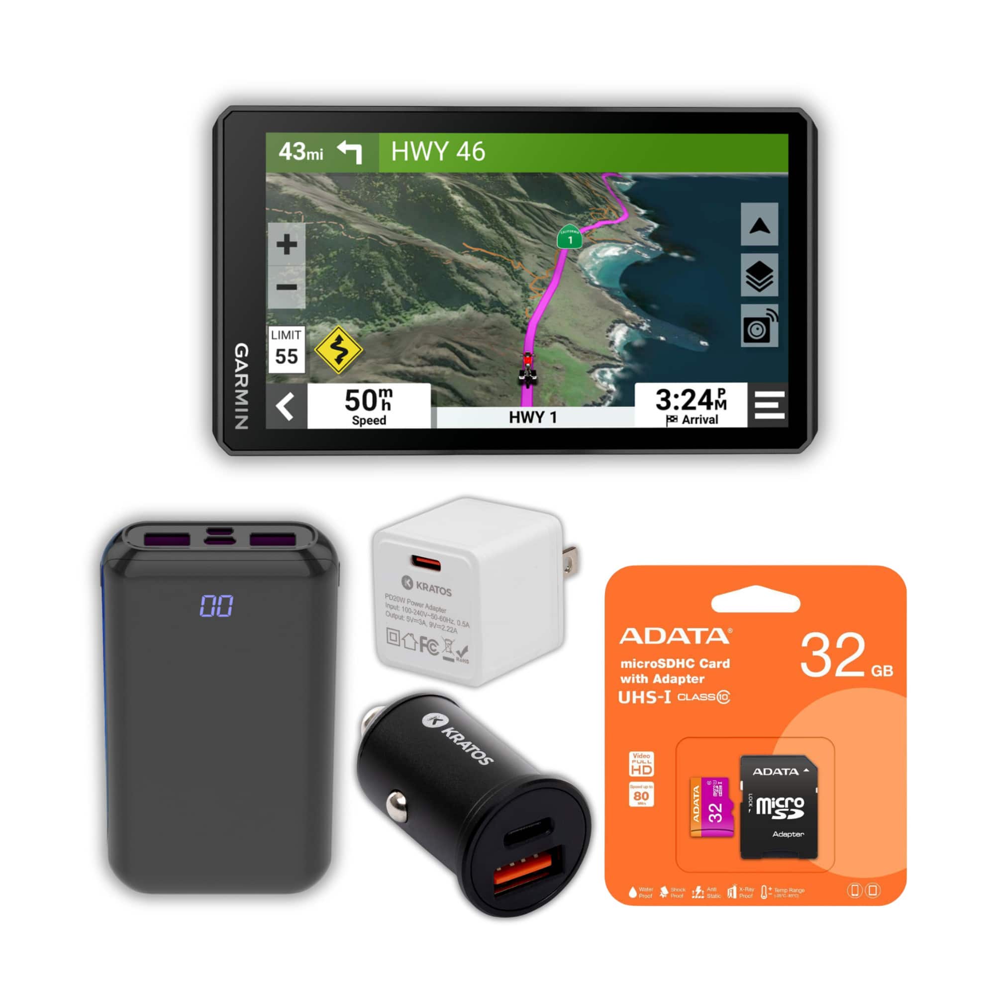 Garmin - Zumo XT2 MT-S 6-Inch Motorcycle Navigator with Accessories Bundle