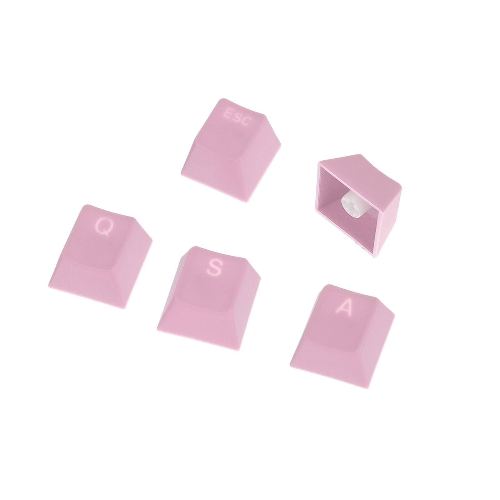 Alt View 5. Unique Bargains - 104 Key PBT Keycap Set OEM Profile Double Shot 60% for 61/68/87/98/100/104 Keys Mechanical Keyboard - Light Pink.
