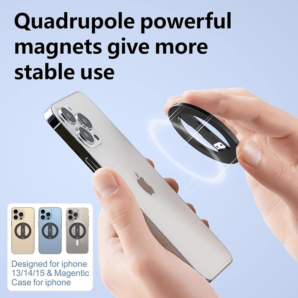 PARKER SLATER - Magnetic Phone Kickstand for MagSafe iPhone 17–14 & Samsung/Huawei - Red