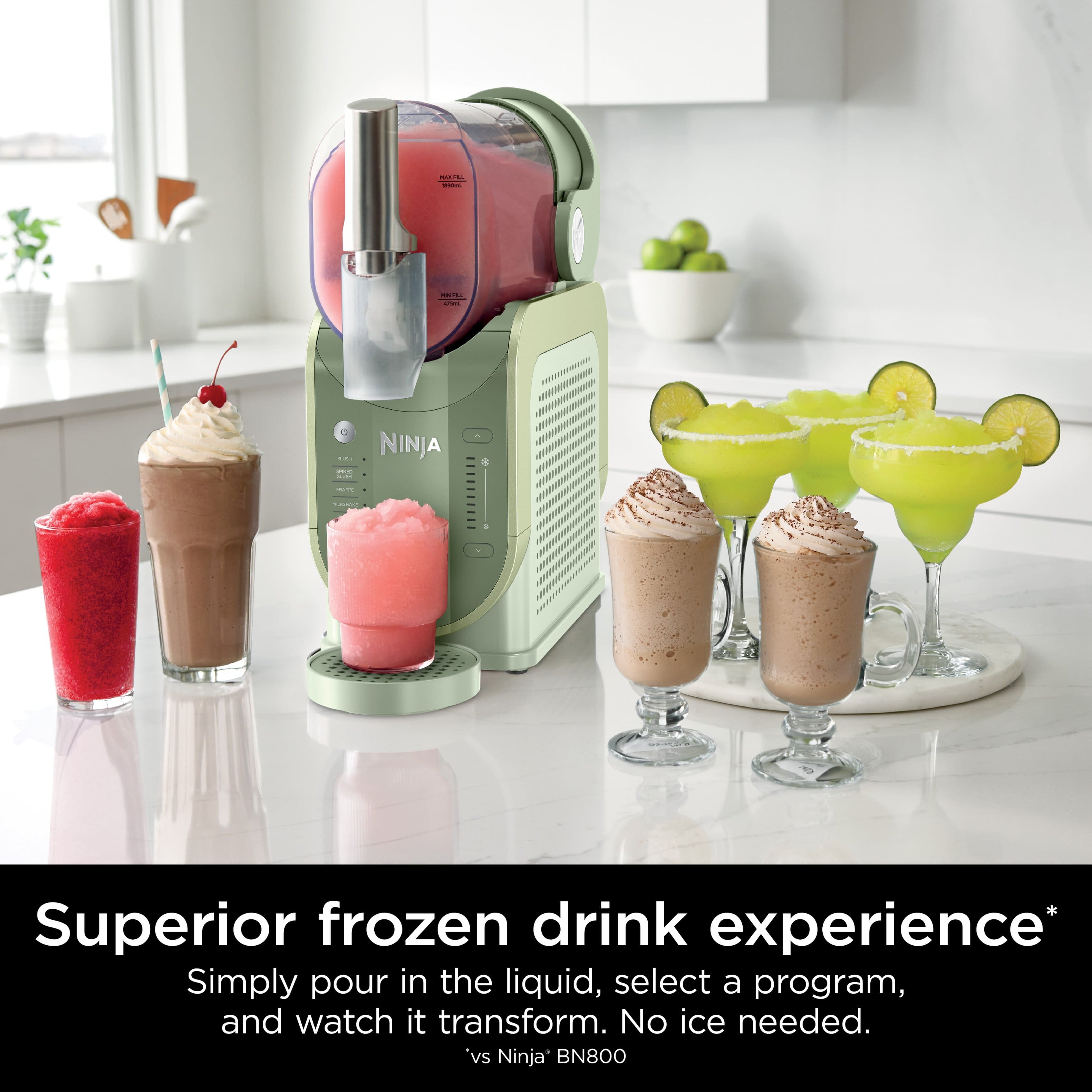 Ninja SLUSHi 5 in 1 Professional Frozen Drink Maker, 88 oz. Frozen
