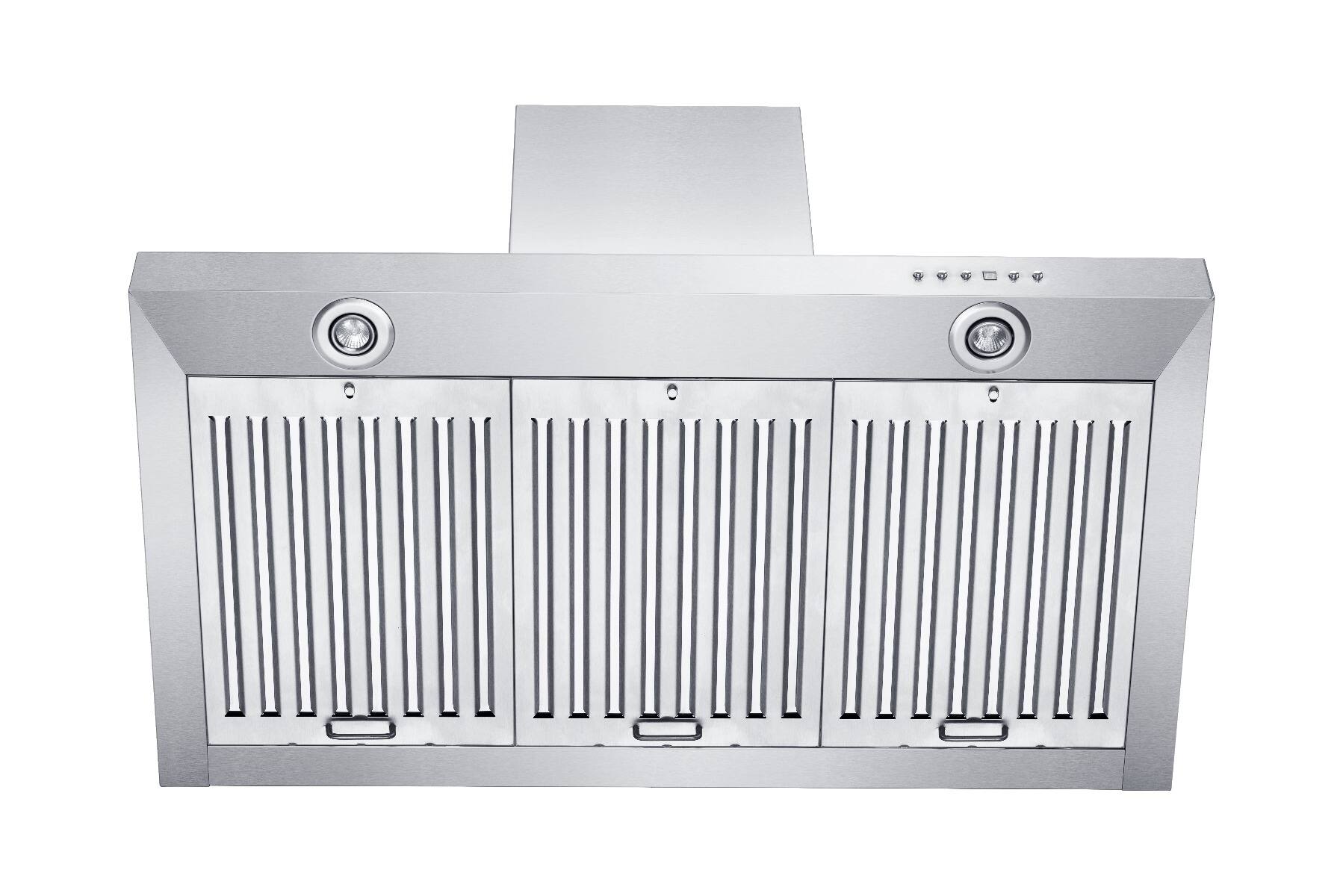 Alt View 13. ZLINE - ZLINE 48 in. Convertible Vent Wall Mount Range Hood in Stainless Steel (KE-48) - Stainless steel.