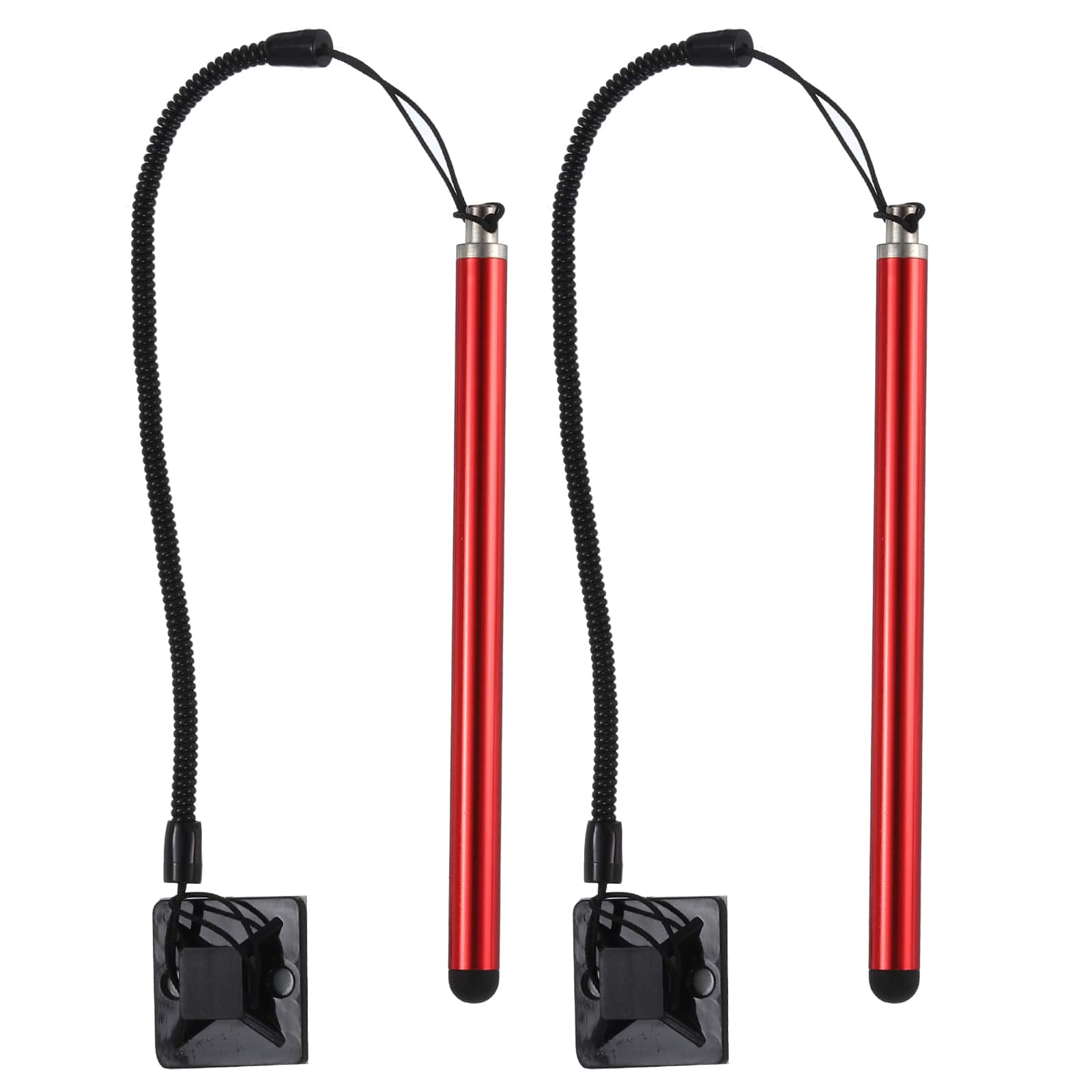 Unique Bargains - 2pcs Resistive Touch Screens Pen Resistance Pen for Car Navigation GPS POS - Red