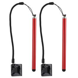 Unique Bargains - 2pcs Resistive Touch Screens Pen Resistance Pen for Car Navigation GPS POS - Red