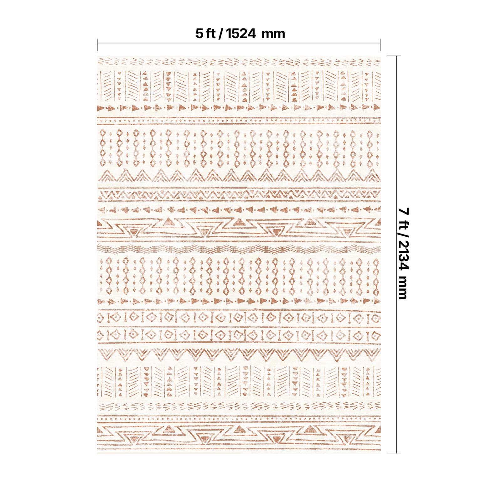 5 ft / 1524 mm
7 ft / 2134 mm