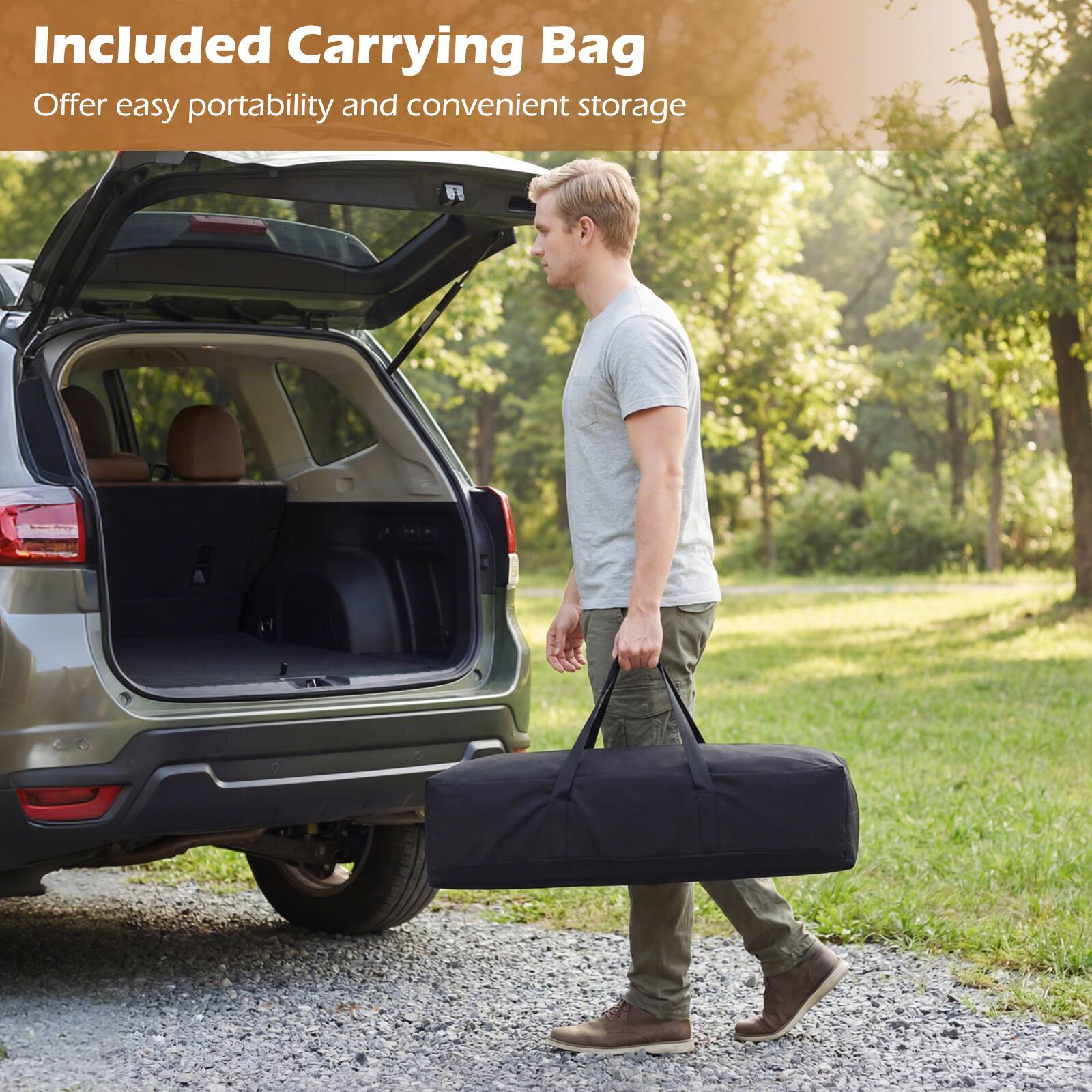 Included Carrying Bag  
Offer easy portability and convenient storage