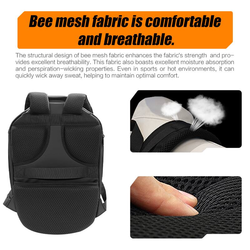 Bee mesh fabric is comfortable and breathable. The structural design of bee mesh fabric enhances the fabric's strength and provides excellent breathability. This fabric also boasts excellent moisture absorption and perspiration-wicking properties. Even in sports or hot environments, it can quickly wick away sweat, helping to maintain optimal comfort.