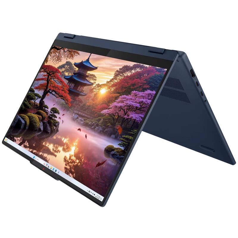 Alt View 5. Lenovo - Lenovo IdeaPad 5 16" WUXGA 2-in-1 Touchscreen,Ryzen AI 7 350,16GB RAM,1TB SSD,Backlit Keyboard,Win 11,Blue - Blue.