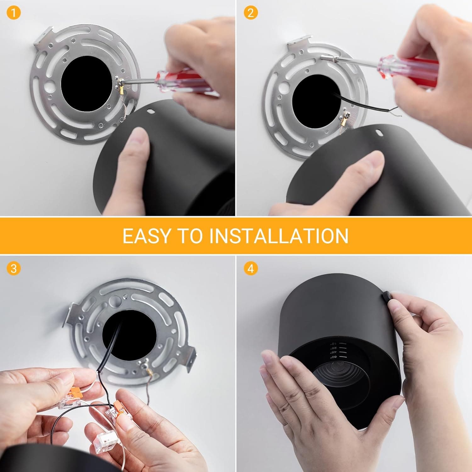 1. EASY TO INSTALLATION
2. EASY TO INSTALLATION
3. EASY TO INSTALLATION
4. EASY TO INSTALLATION