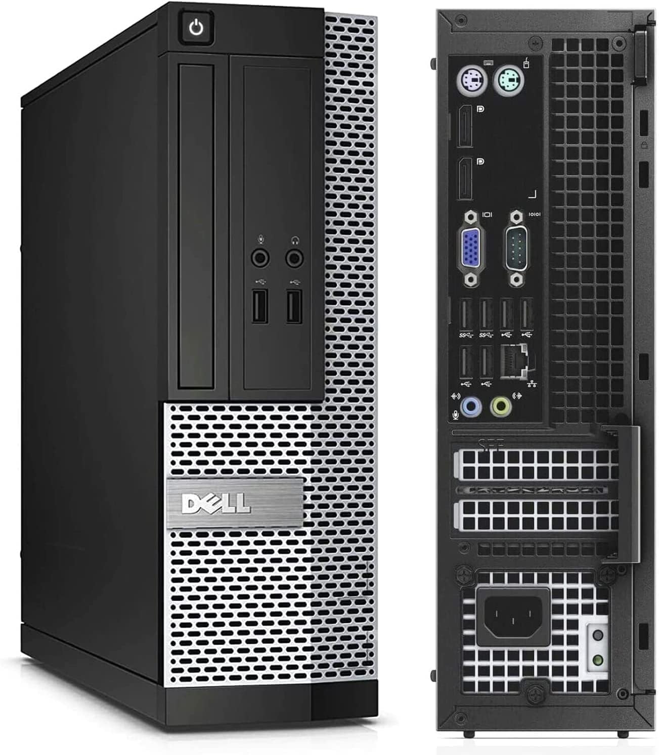 Alt View 2. Dell - Dell OptiPlex 3010 SFF Desktop PC Combo, Intel Core i5 3.2GHz, 16GB RAM, 2TB HDD, New 22'' Display, USB WiFi, WIN11PRO - Black.